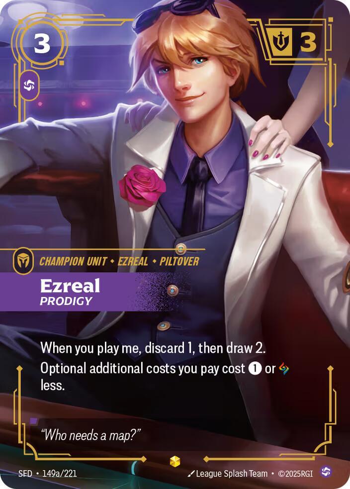 Ezreal - Prodigy 149a/221 (Spiritforged)  - Foil | Good Games Adelaide SA