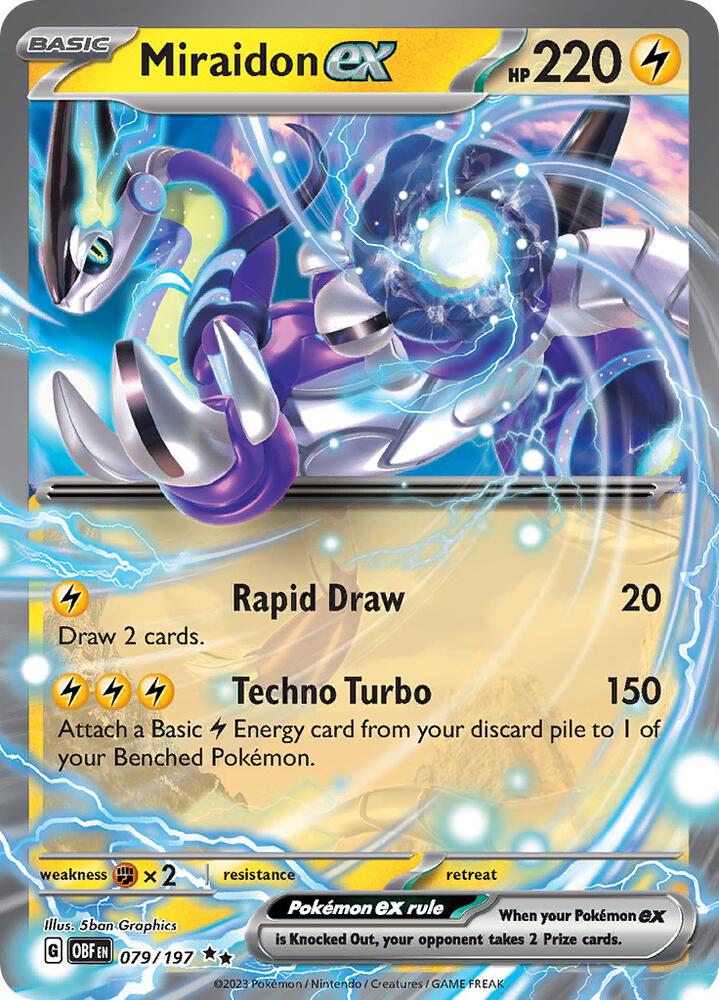 Miraidon ex 079/197 (SV03: Obsidian Flames)  - Holofoil | Good Games Adelaide SA