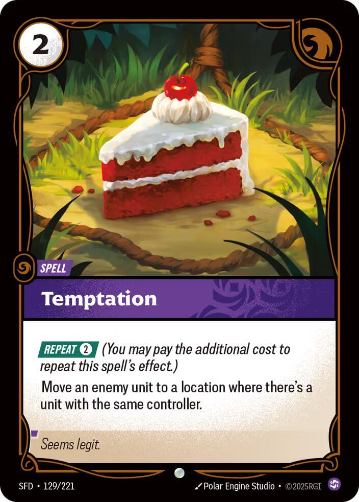 Temptation 129/221 (Spiritforged)  | Good Games Adelaide SA