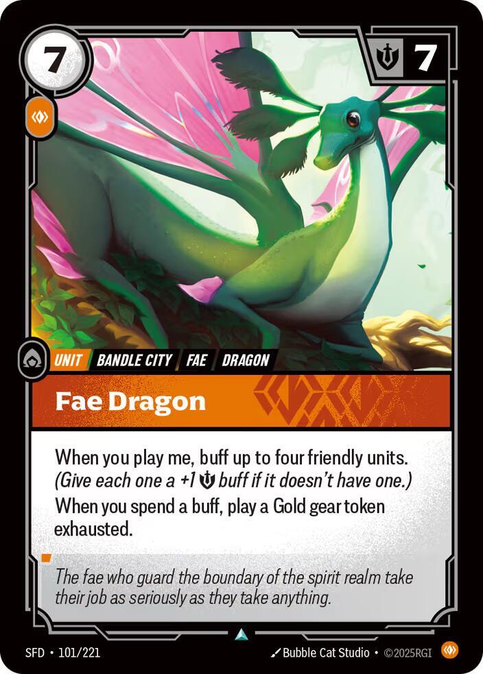 Fae Dragon 101/221 (Spiritforged)  | Good Games Adelaide SA
