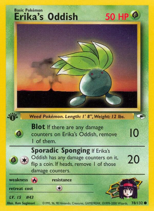 Erikas Oddish 78 078/132 (Gym Heroes)  - 1st Edition | Good Games Adelaide SA