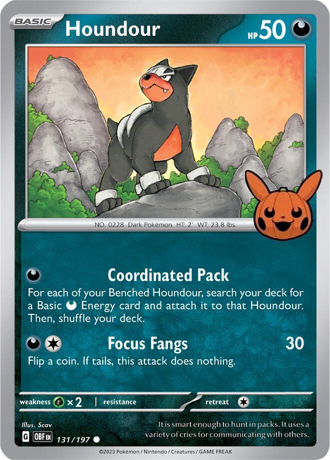 Houndour 131 197 131/197 (Trick or Trade BOOster Bundle 2024)  | Good Games Adelaide SA