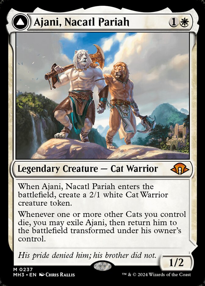 Ajani, Nacatl Pariah // Ajani, Nacatl Avenger 237 (Modern Horizons 3)  - Foil | Good Games Adelaide SA