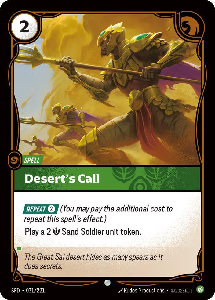 Desert's Call 031/221 (Spiritforged)  - Foil | Good Games Adelaide SA