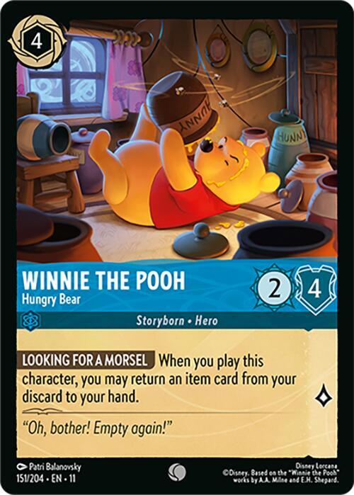Winnie the Pooh Hungry Bear 151/204 ()  - Cold Foil | Good Games Adelaide SA