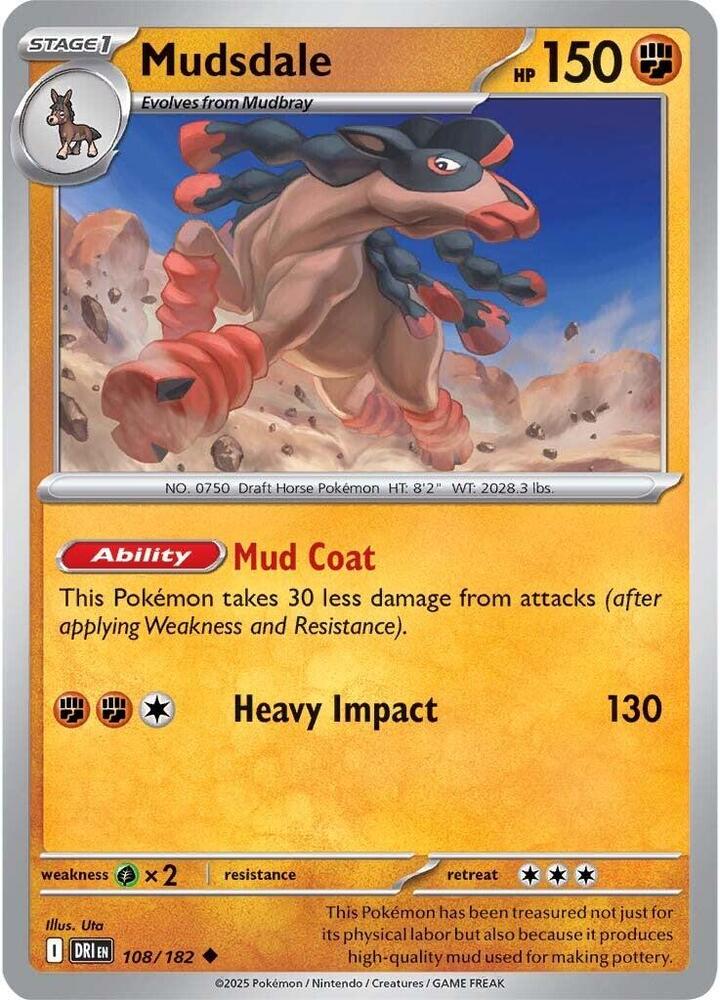 Mudsdale 108/182 (SV10: Destined Rivals)  | Good Games Adelaide SA
