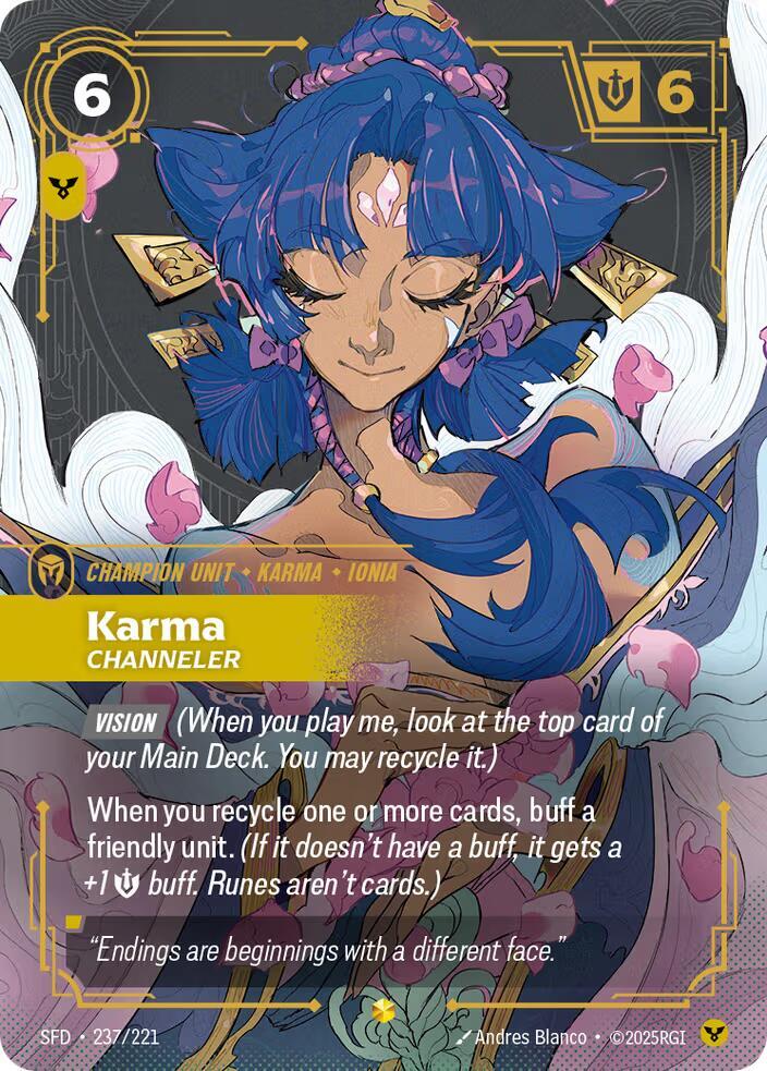 Karma - Channeler 237/221 (Spiritforged)  - Foil | Good Games Adelaide SA