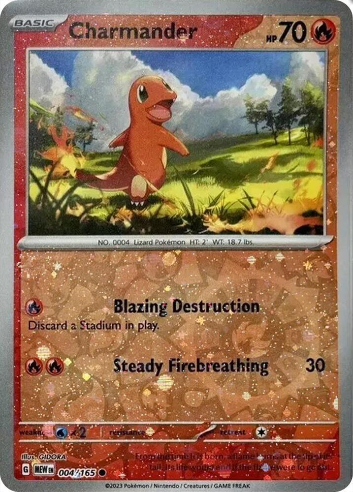 Charmander Costco Exclusive 004/165 (Miscellaneous Cards & Products)  - Reverse Cosmo Holofoil | Good Games Adelaide SA