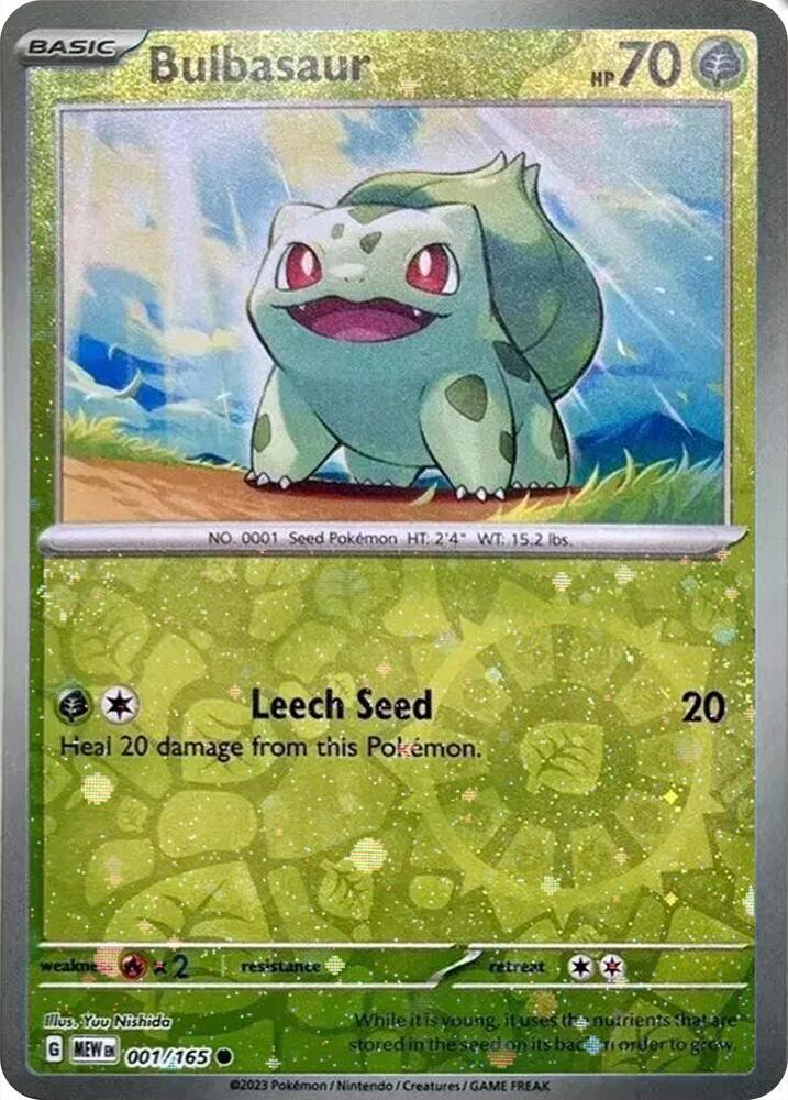 Bulbasaur Costco Exclusive 001/165 (Miscellaneous Cards & Products)  - Reverse Cosmo Holofoil | Good Games Adelaide SA