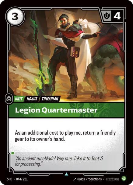 Legion Quartermaster 044/221 (Spiritforged)  | Good Games Adelaide SA