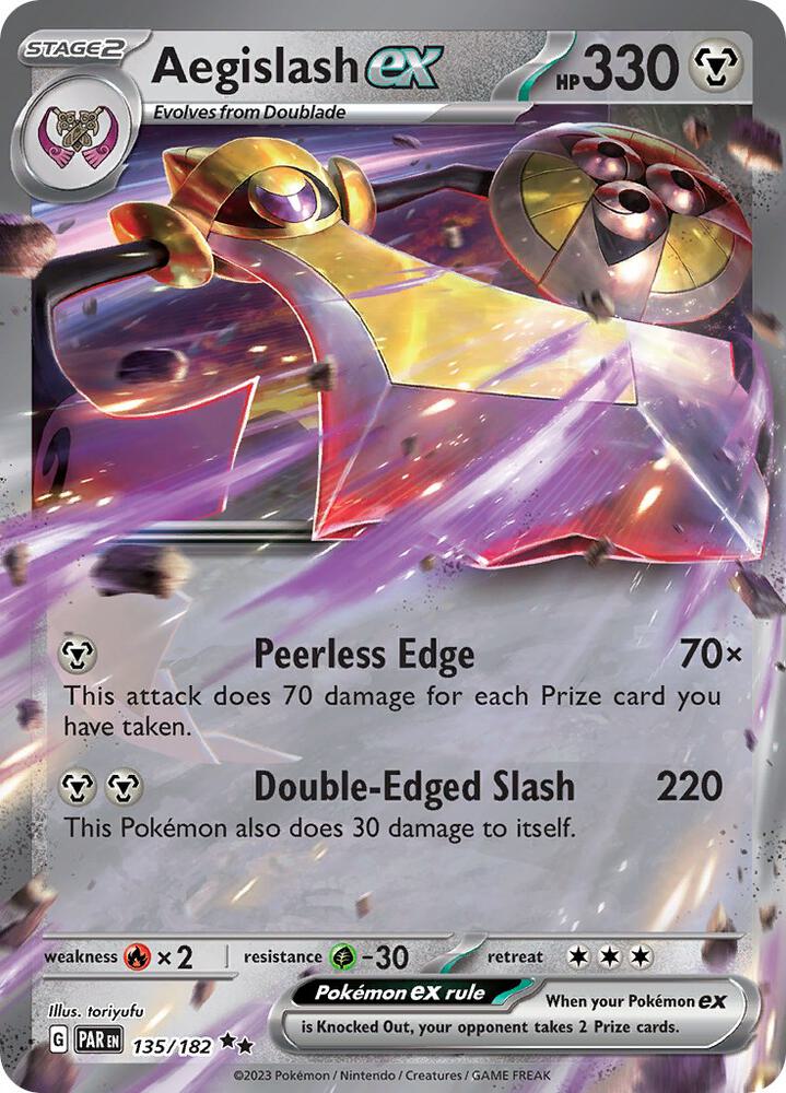 Aegislash ex 135/182 (SV04: Paradox Rift)  - Holofoil | Good Games Adelaide SA