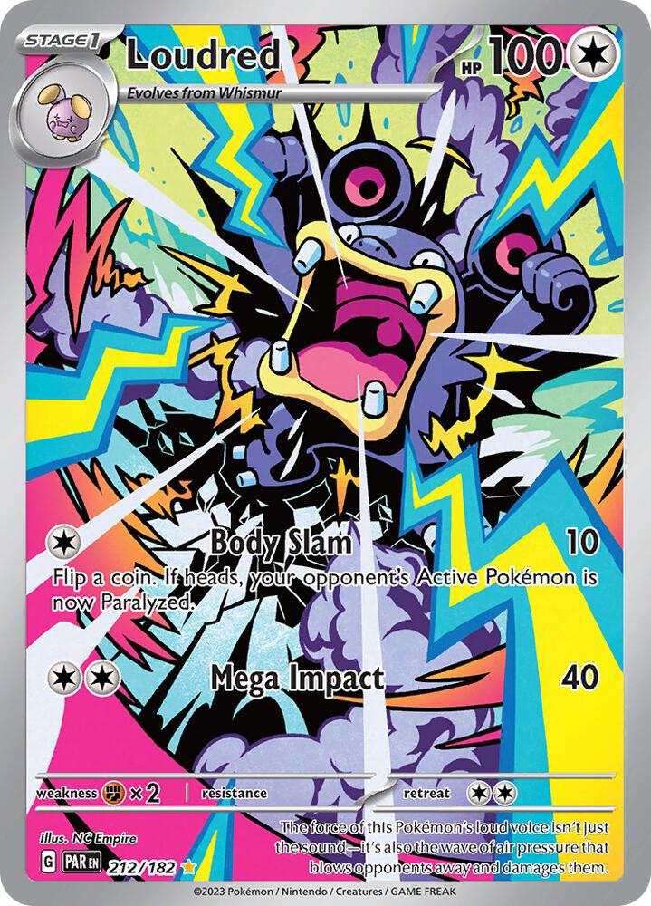 Loudred 212/182 (SV04: Paradox Rift)  - Holofoil | Good Games Adelaide SA