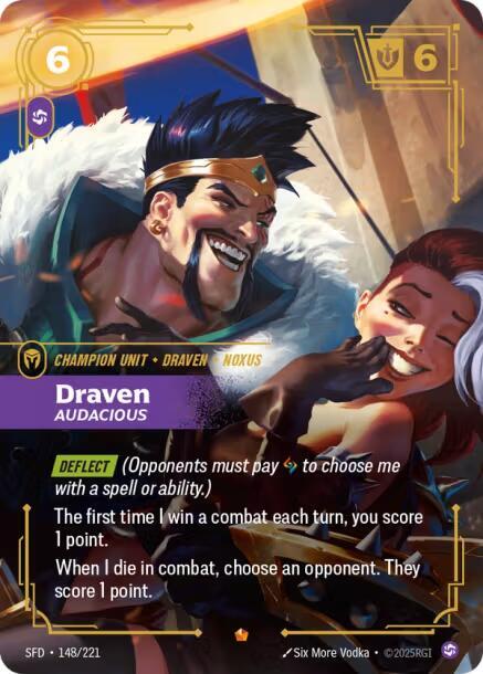 Draven - Audacious 148/221 (Spiritforged)  - Foil | Good Games Adelaide SA