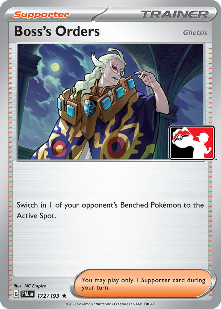 Boss's Orders Series 4/5 172/193 (Prize Pack Series Cards)  | Good Games Adelaide SA