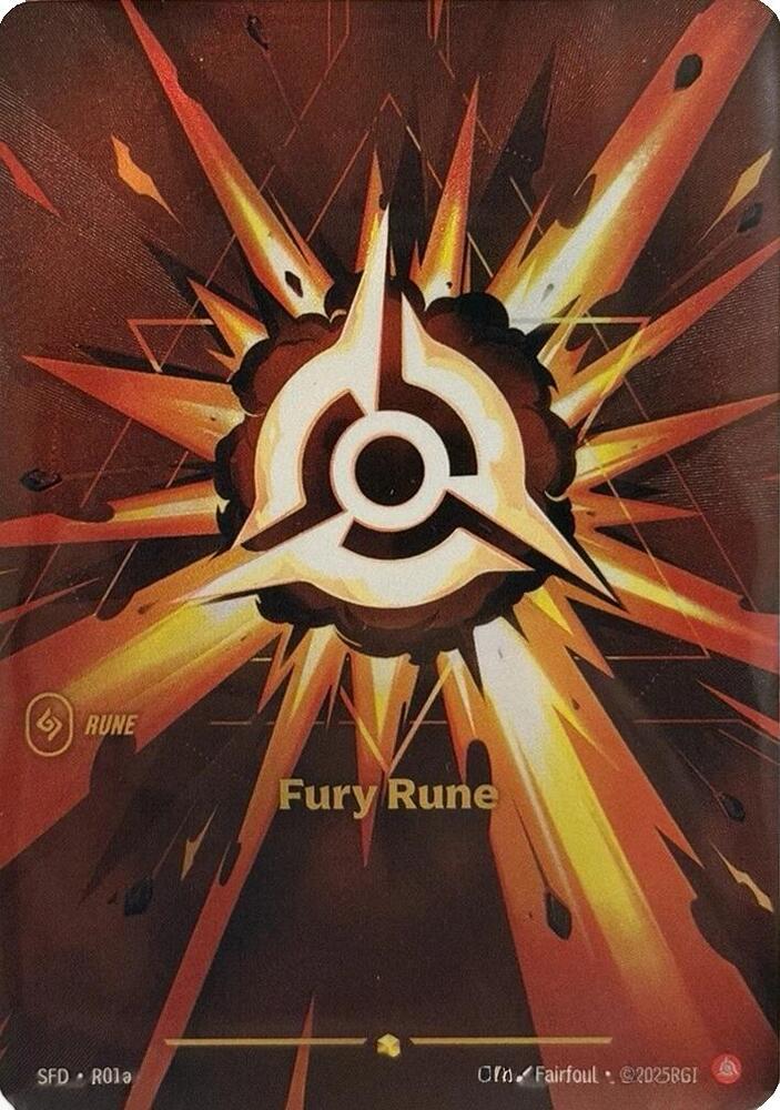 Fury Rune Alternate Art R01a (Spiritforged)  - Foil | Good Games Adelaide SA