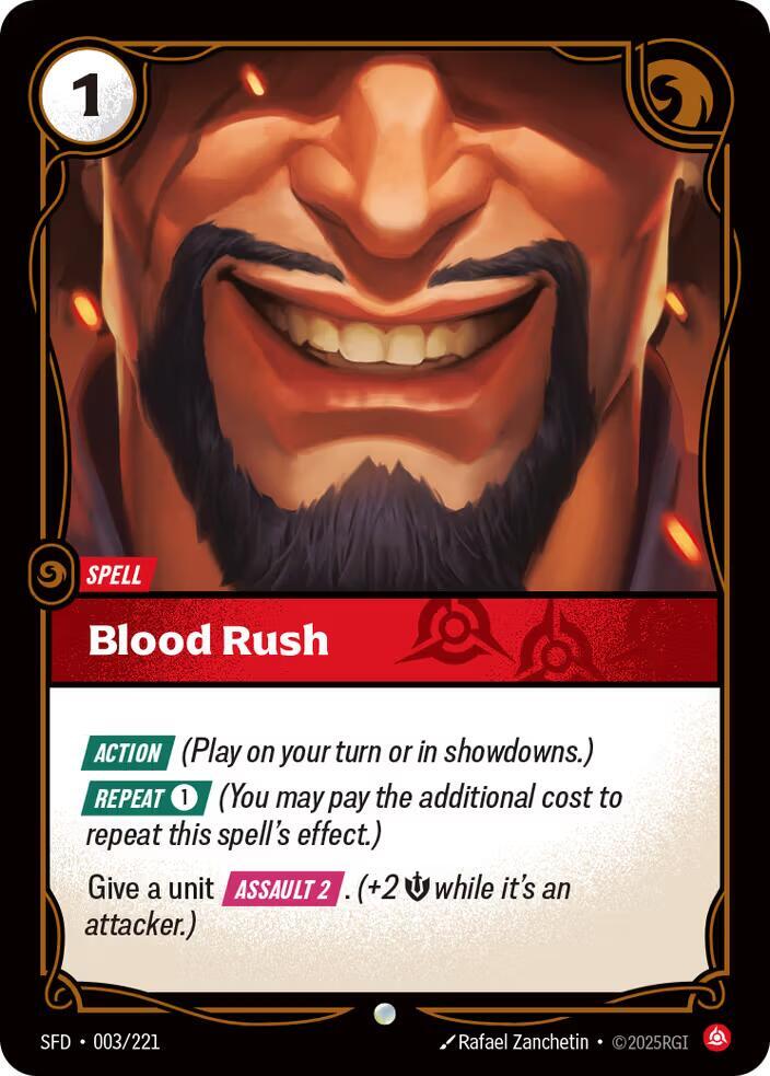 Blood Rush 003/221 (Spiritforged)  - Foil | Good Games Adelaide SA