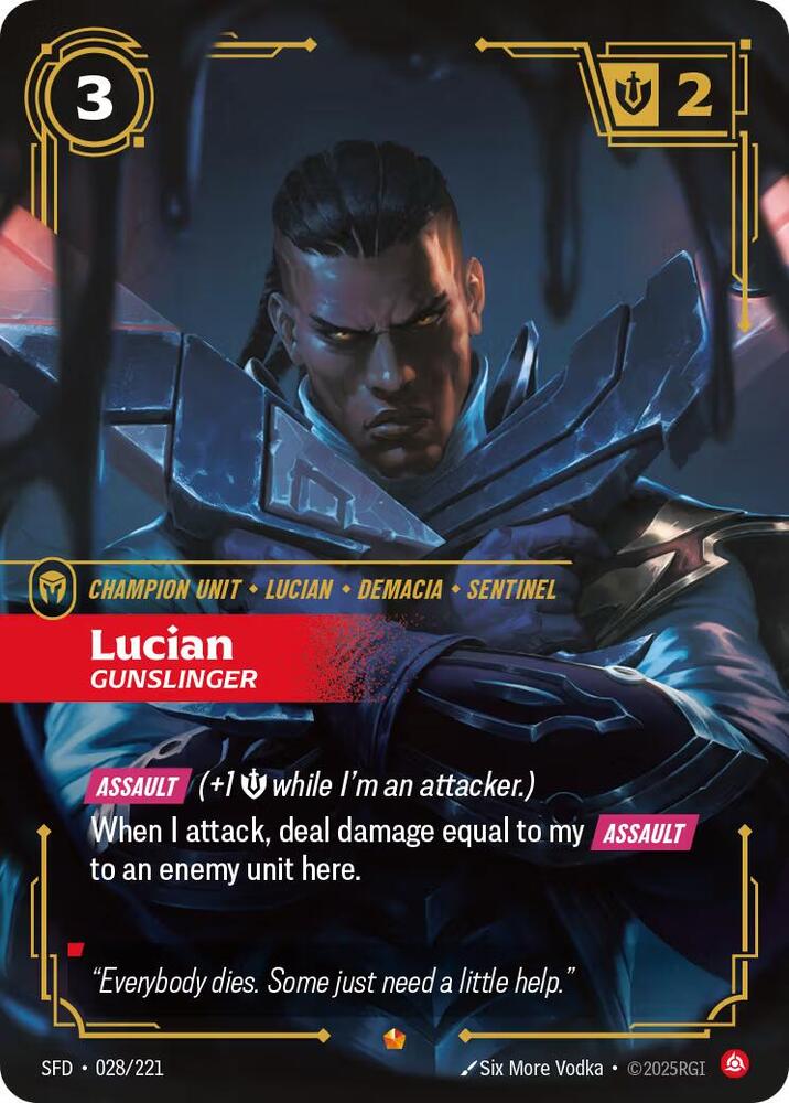 Lucian Gunslinger 028/221 (Spiritforged)  - Foil | Good Games Adelaide SA