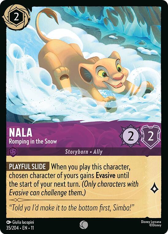 Nala Romping in the Snow 35/204 (Winterspell)  | Good Games Adelaide SA