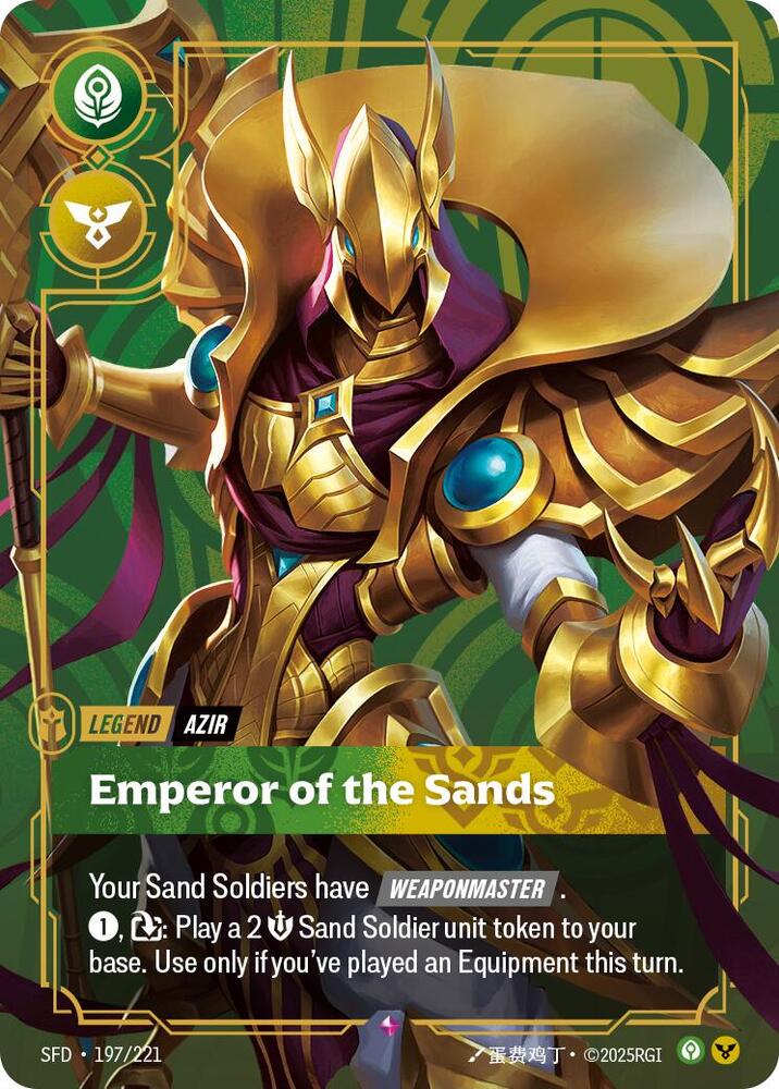 Azir Emperor of the Sands 197/221 (Spiritforged)  - Foil | Good Games Adelaide SA