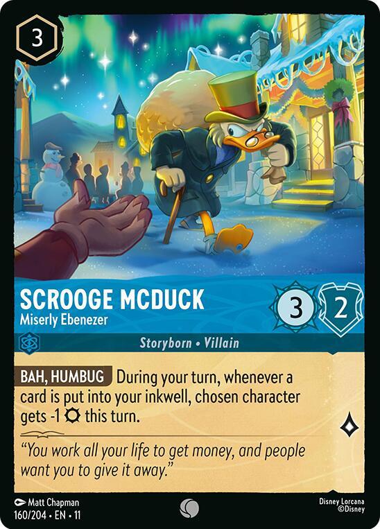 Scrooge McDuck Miserly Ebenezer 160/204 (Winterspell)  - Cold Foil | Good Games Adelaide SA