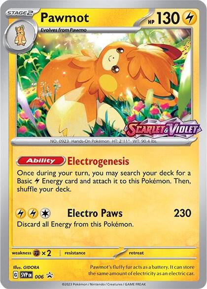 Pawmot Prerelease 006 (SV: Scarlet & Violet Promo Cards)  - Holofoil | Good Games Adelaide SA