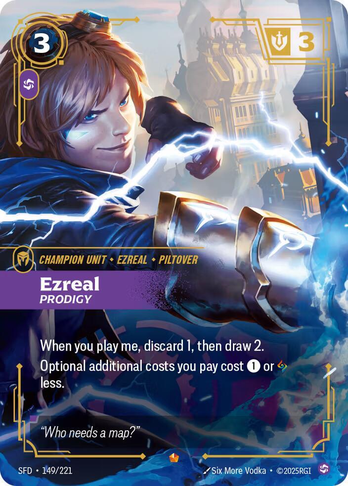 Ezreal Prodigy 149/221 (Spiritforged)  - Foil | Good Games Adelaide SA