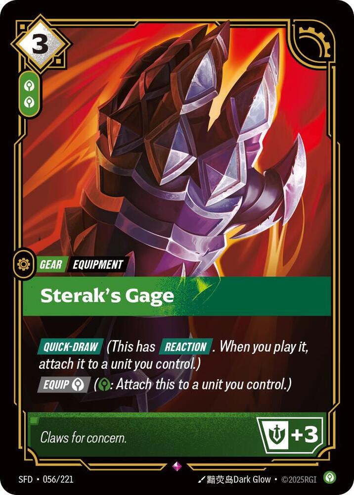 Steraks Gage 056/221 (Spiritforged)  - Foil | Good Games Adelaide SA