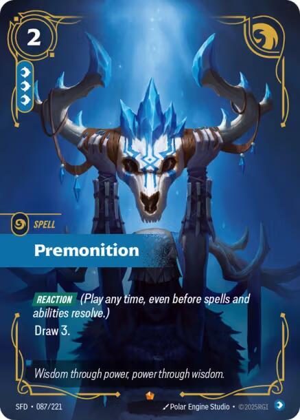 Premonition 087/221 (Spiritforged)  - Foil | Good Games Adelaide SA