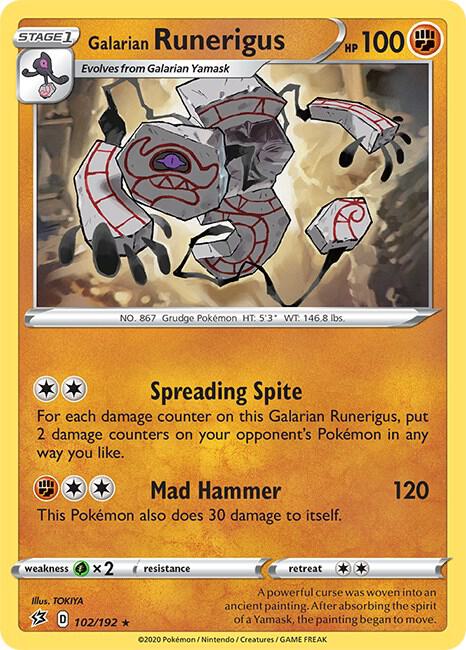 Galarian Runerigus 102/192 (SWSH02: Rebel Clash)  | Good Games Adelaide SA