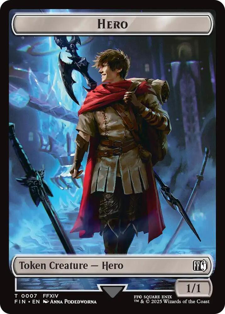 Hero Horror Double Sided Token 7 // 13 (FINAL FANTASY)  - Foil | Good Games Adelaide SA