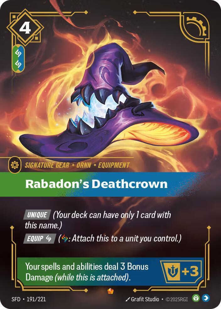Rabadons Deathcrown 191/221 (Spiritforged)  - Foil | Good Games Adelaide SA