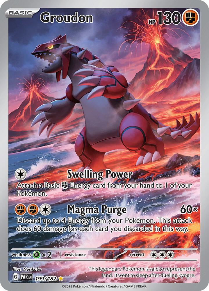 Groudon 199/182 (SV04: Paradox Rift)  - Holofoil | Good Games Adelaide SA