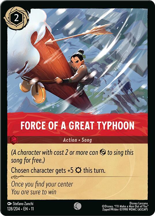 Force of a Great Typhoon 128/204 (Winterspell)  - Cold Foil | Good Games Adelaide SA