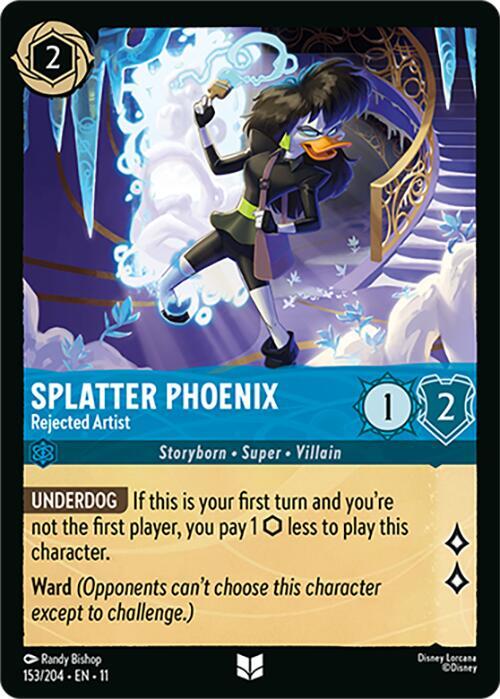 Splatter Phoenix Rejected Artist 153/204 ()  - Cold Foil | Good Games Adelaide SA