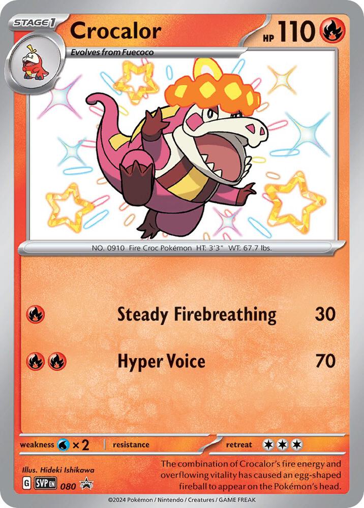 Crocalor 080 (SV: Scarlet & Violet Promo Cards)  - Holofoil | Good Games Adelaide SA