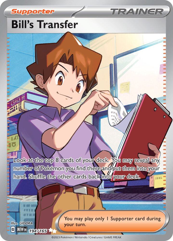Bill's Transfer 194/165 (SV: Scarlet & Violet 151)  - Holofoil | Good Games Adelaide SA