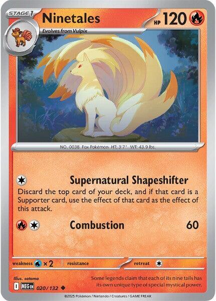 Ninetales 020/132 (ME01: Mega Evolution)  | Good Games Adelaide SA