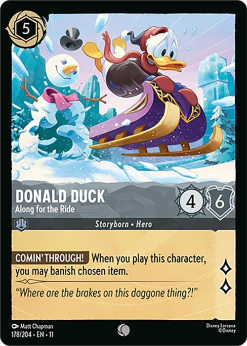 Donald Duck Along for the Ride 178/204 ()  | Good Games Adelaide SA