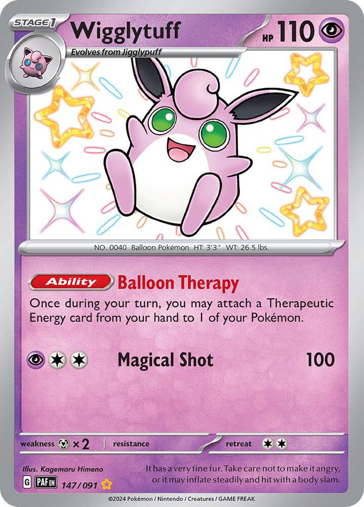 Wigglytuff 147/091 (SV: Paldean Fates)  - Holofoil | Good Games Adelaide SA