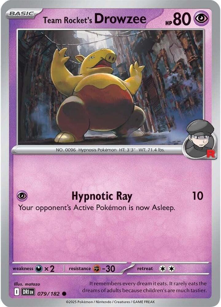 Team Rockets Drowzee 079/182 (SV10: Destined Rivals)  | Good Games Adelaide SA