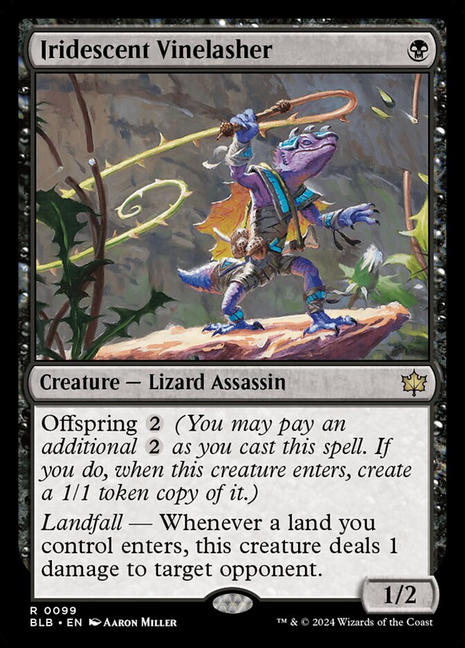 Iridescent Vinelasher 99 (Bloomburrow)  - Foil | Good Games Adelaide SA