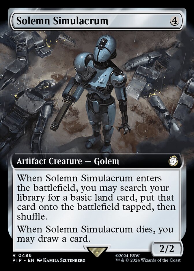 Solemn Simulacrum 486 (Universes Beyond: Fallout)  | Good Games Adelaide SA