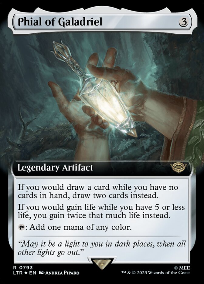 Phial of Galadriel 793 (Universes Beyond: The Lord of the Rings: Tales of Middle-earth)  - Extended Art Surge Foil | Good Games Adelaide SA