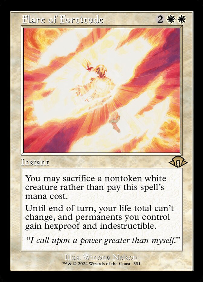Flare of Fortitude 391/319 (Modern Horizons 3)  - Retro Foil | Good Games Adelaide SA