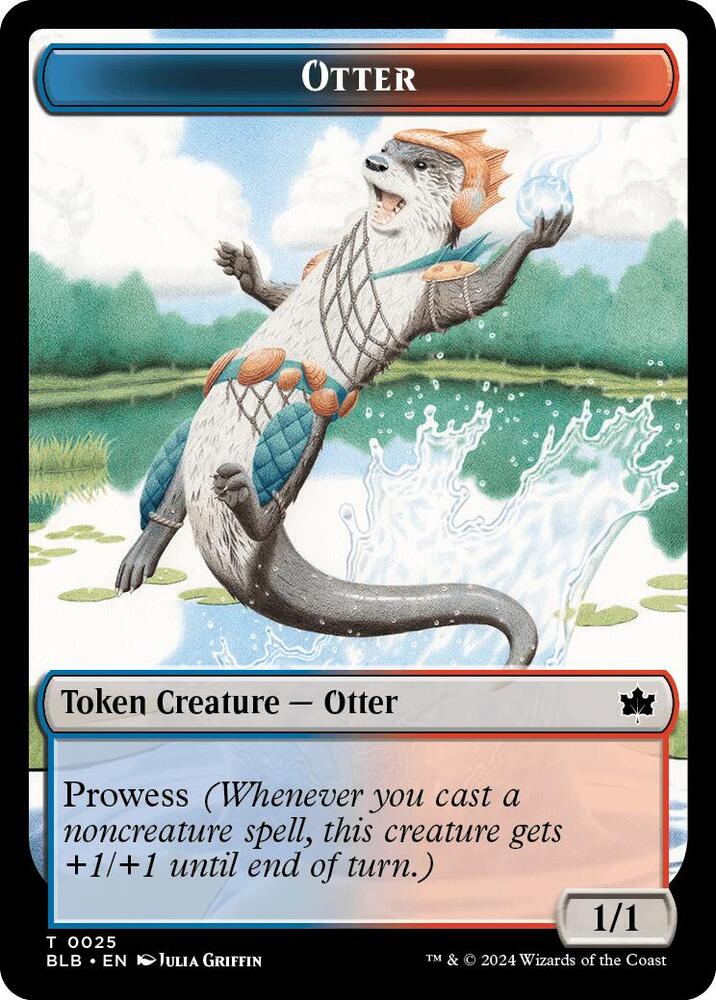 Otter Copy Double Sided Token 25 // 1 (Bloomburrow)  | Good Games Adelaide SA