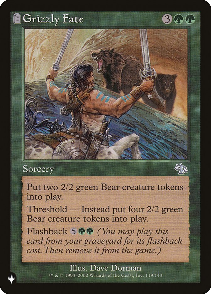 Grizzly Fate 119/143 (The List Reprints)  | Good Games Adelaide SA