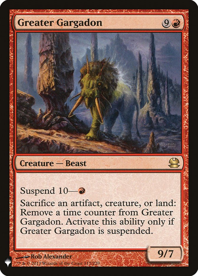 Greater Gargadon 117 (The List Reprints)  | Good Games Adelaide SA
