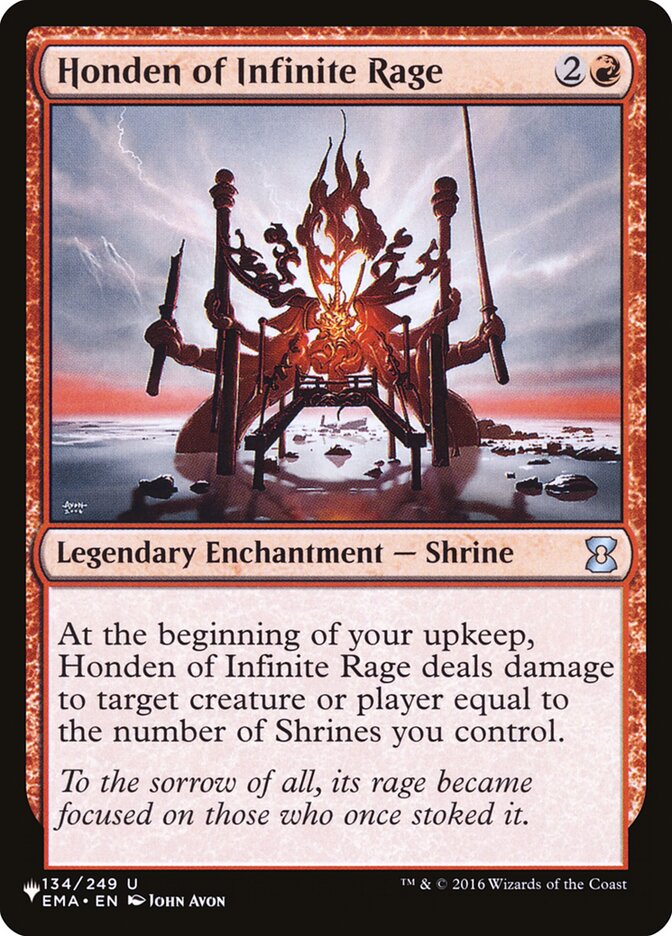 Honden of Infinite Rage 134/249 (The List Reprints)  | Good Games Adelaide SA