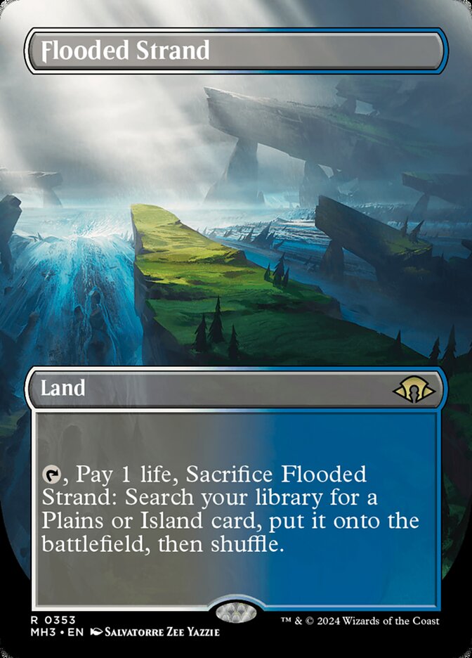 Flooded Strand 353/319 (Modern Horizons 3)  - Borderless | Good Games Adelaide SA
