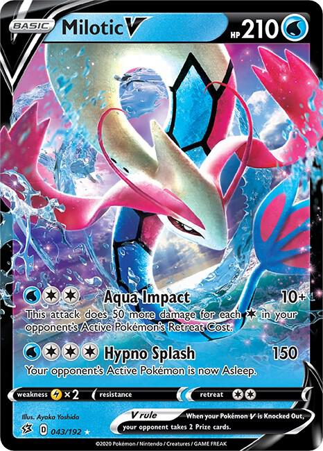 Milotic V 043/192 (SWSH02: Rebel Clash)  - Holofoil | Good Games Adelaide SA